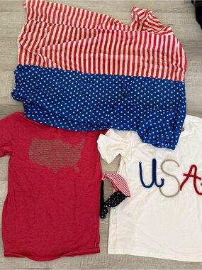 Red, White & Blue Patriotic Tops Bundle